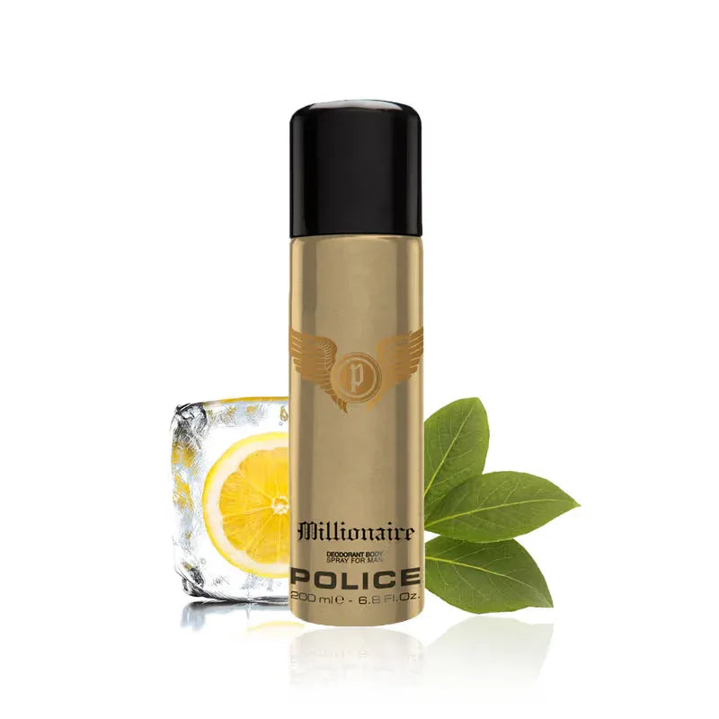POLICE Millionaire Pour Homme Deodorant 200ml – A Premium Woody Fragrance - view 2