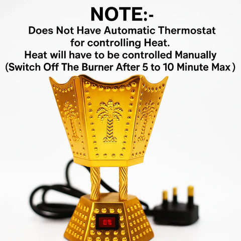 Electric Bakhoor Incense Burner(Gold) - view 2