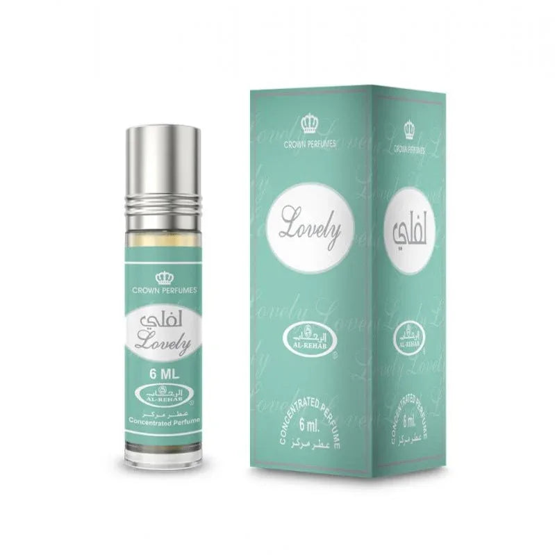 Crown Perfumes Al-Rehab Lovely Attar - 6ml Roll-On | Compact, Long-Lasting - main view