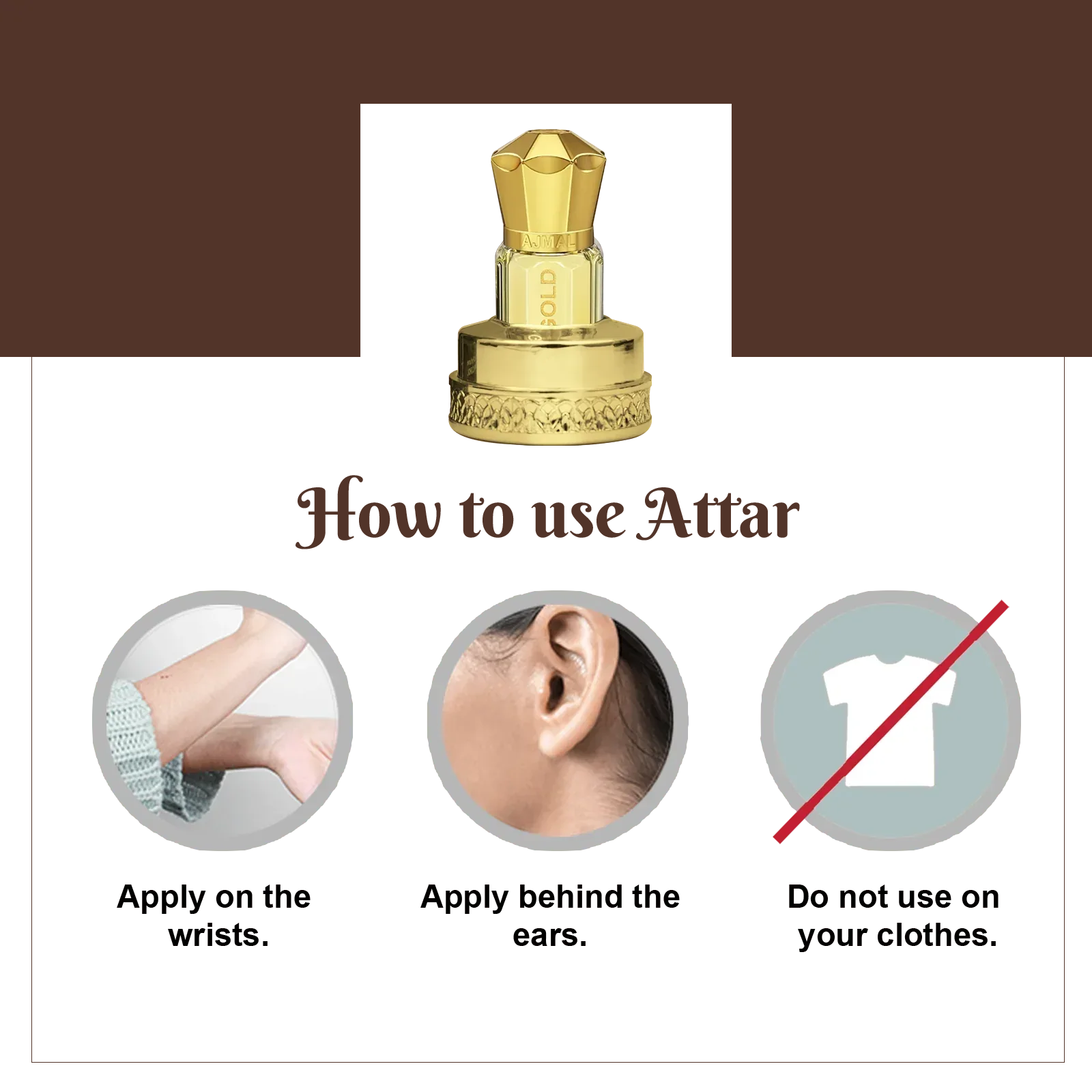 AJMAL COCO GOLD Non-Alcoholic Concentrated Long Lasting Attar For Women - 5 ML - view 4