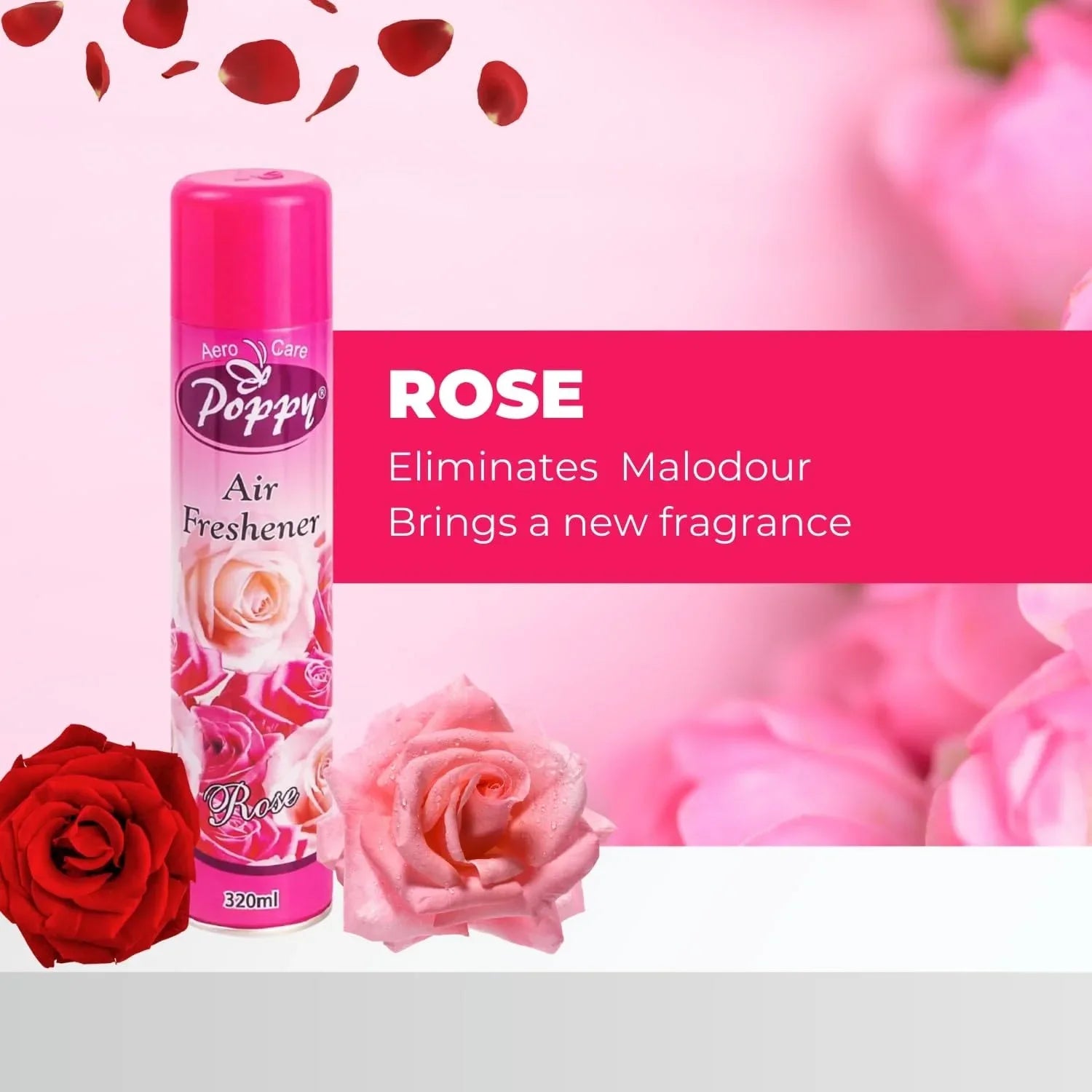 Aero Care Poppy Rose Room Air Freshener 320ml - view 2