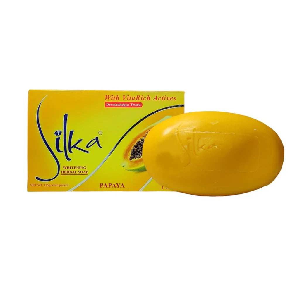 Silka Papaya Herbal Whitening Dermatologist-Tested Soap 135g - view 2