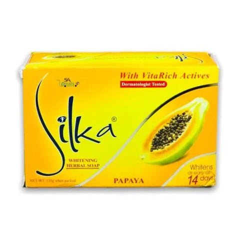Silka Papaya Herbal Whitening Dermatologist-Tested Soap 135g - main view