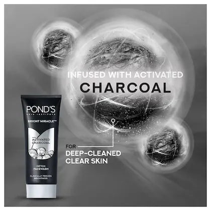 Pond's Pure Detox Anti Pollution Activated Charcoal Face Wash 200g - view 3