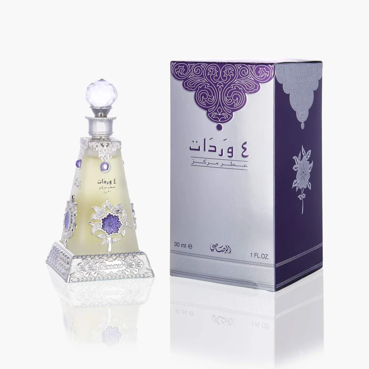 RASASI Arba Wardat - Alcohol-Free Arabic Perfume Oil Fragrance For Unisex 30ml - main view