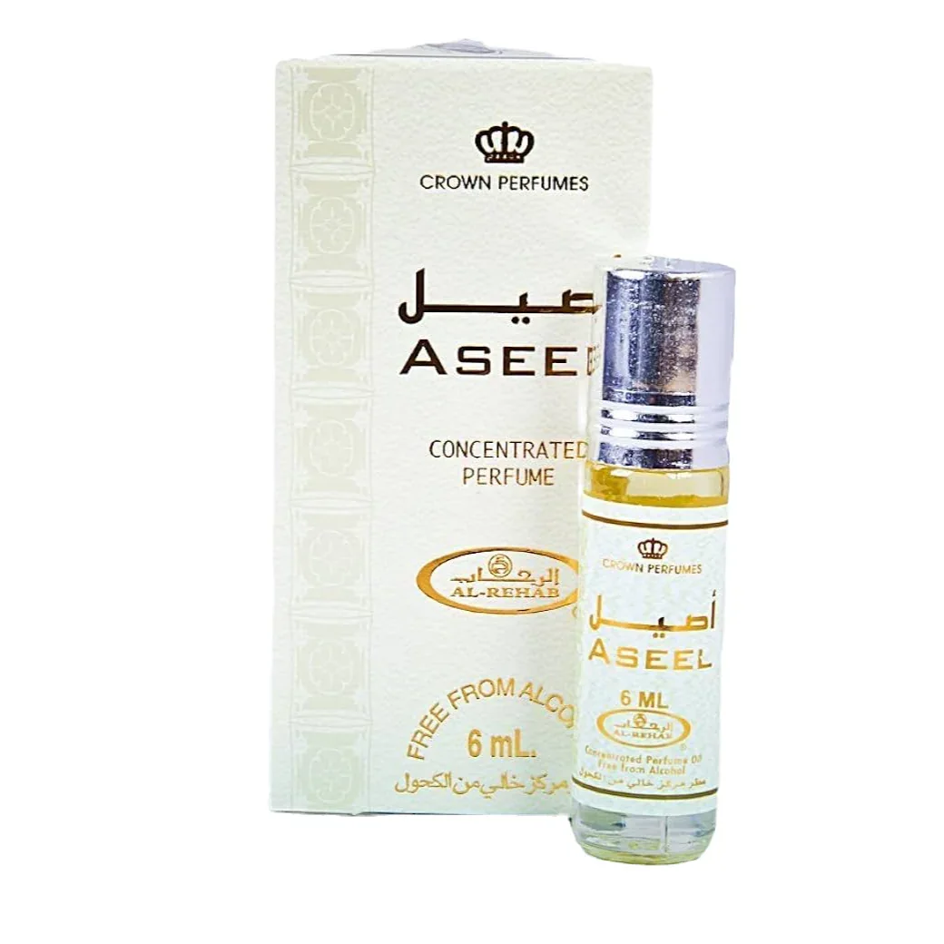 Crown Perfumes Al Rehab Aseel Attar - 6ml Roll-On | Premium Arabian Oud Scent - main view