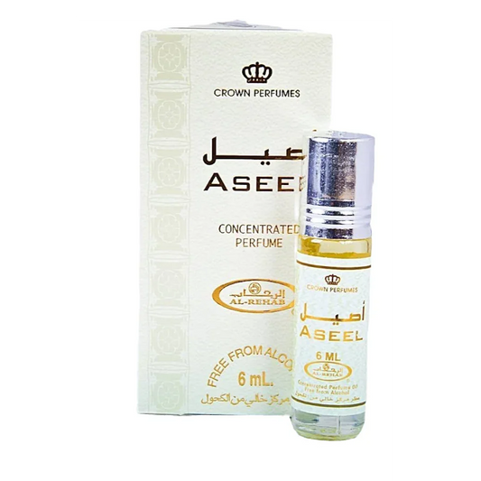 Crown Perfumes Al Rehab Aseel Attar - 6ml Roll-On | Premium Arabian Oud Scent - main view