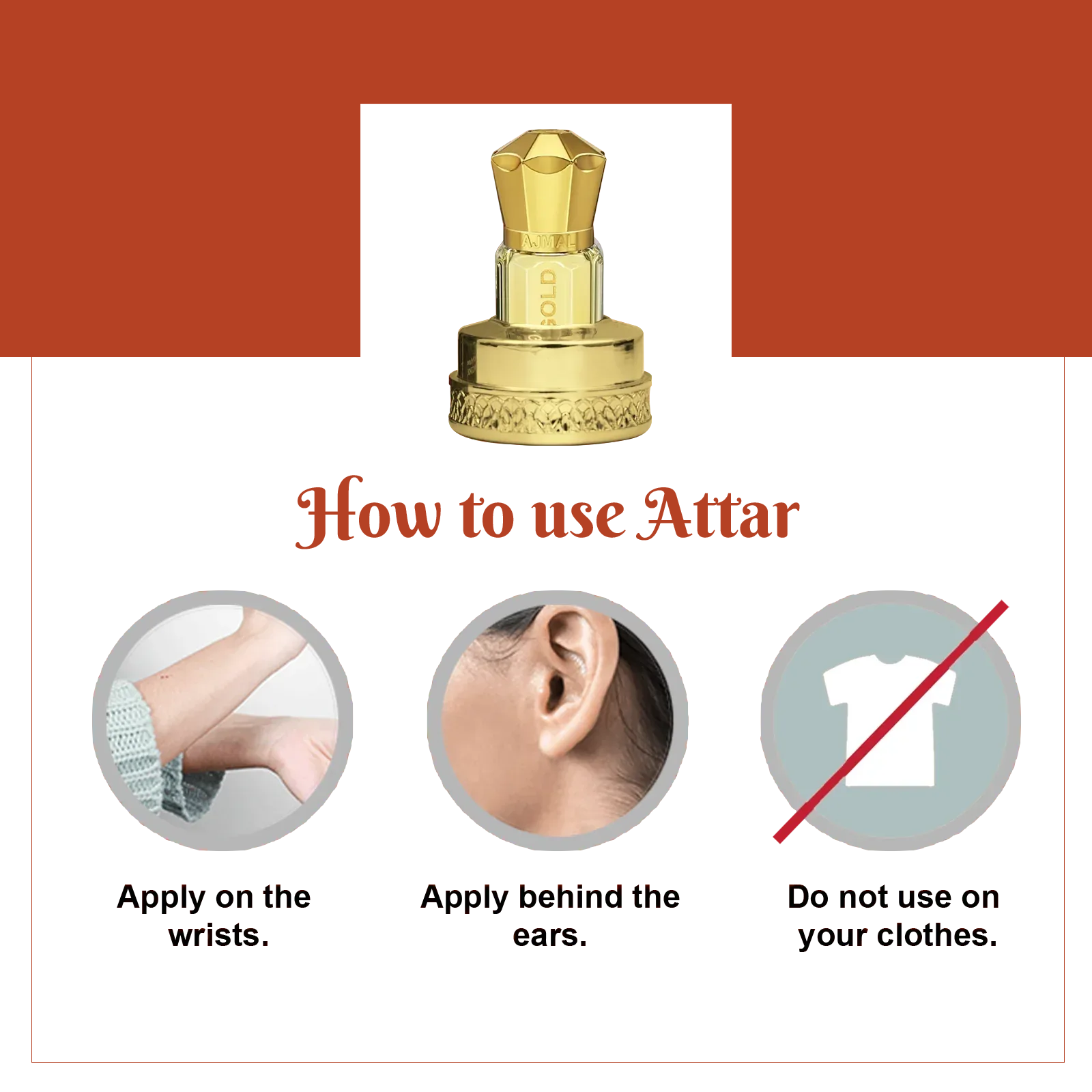 AJMAL MUSK AMBER Non-Alcoholic Concentrated Long Lasting Attar For Men - 5 ML - view 4