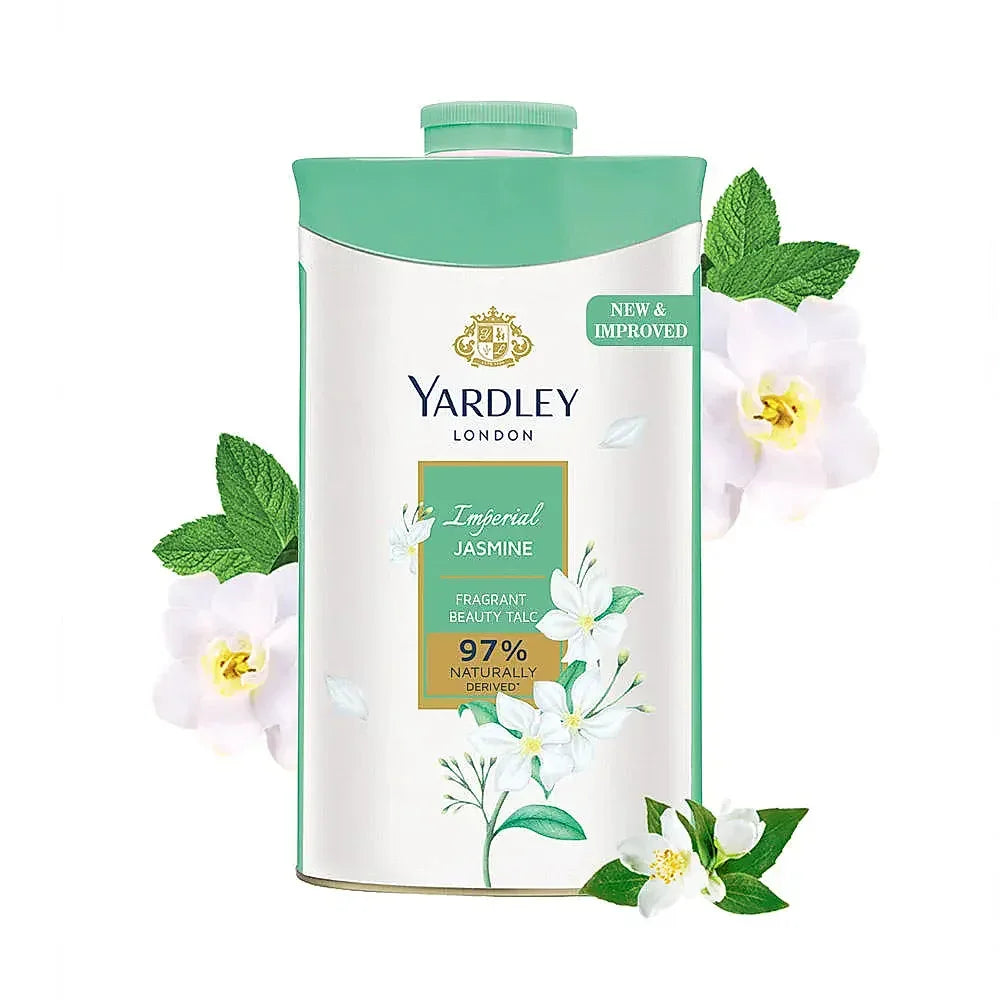 Yardley London Imperial Jasmine Perfumed Talcum Powder for Women – 100g - main view