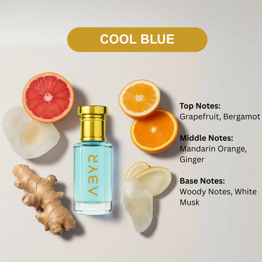 ABYR Cool Blue Attar – Long-Lasting, Alcohol-Free Fresh Aquatic Fragrance - 6ml view