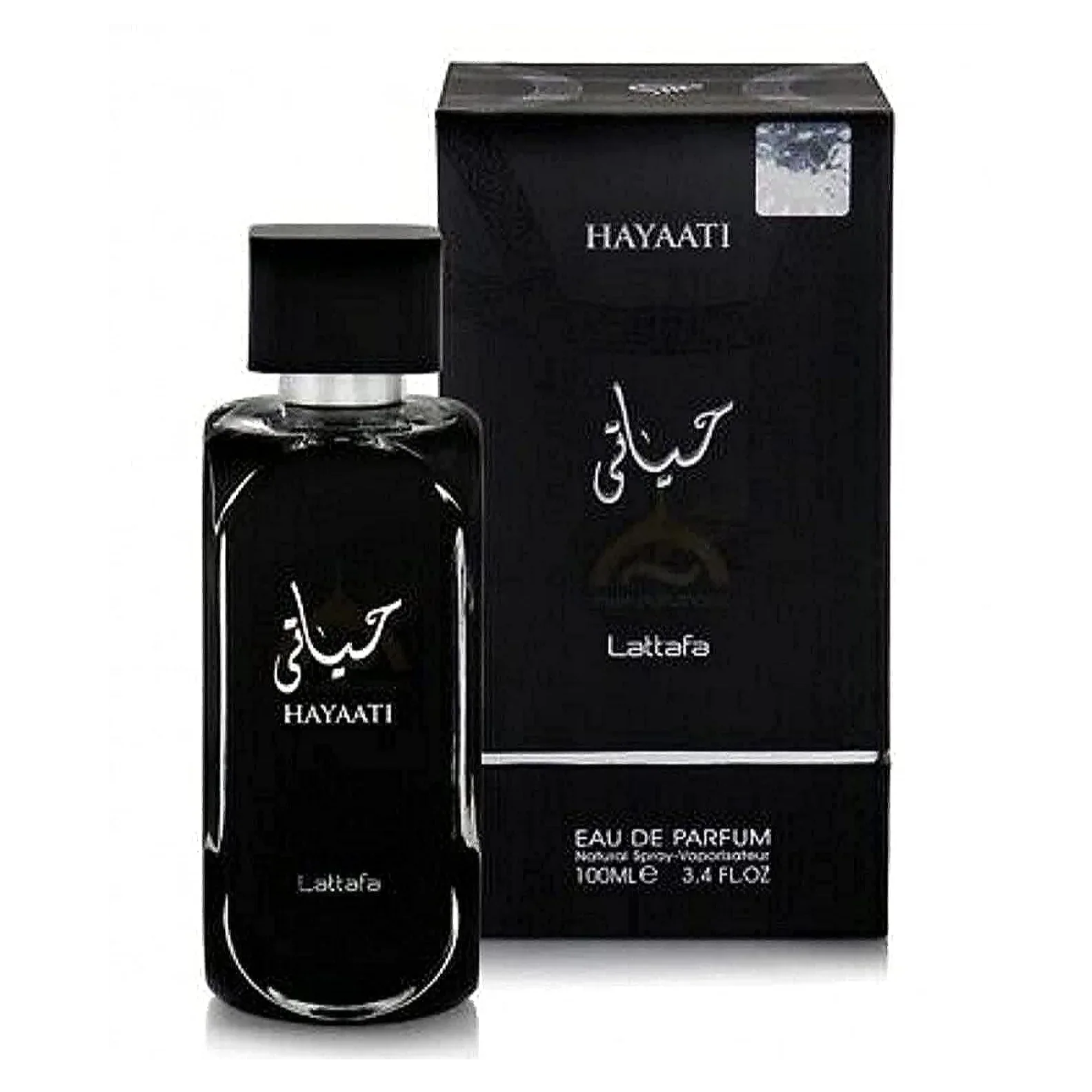 Lattafa Hayaati Black Long-Lasting Unisex Eau De Parfum Spray, 100ml - main view
