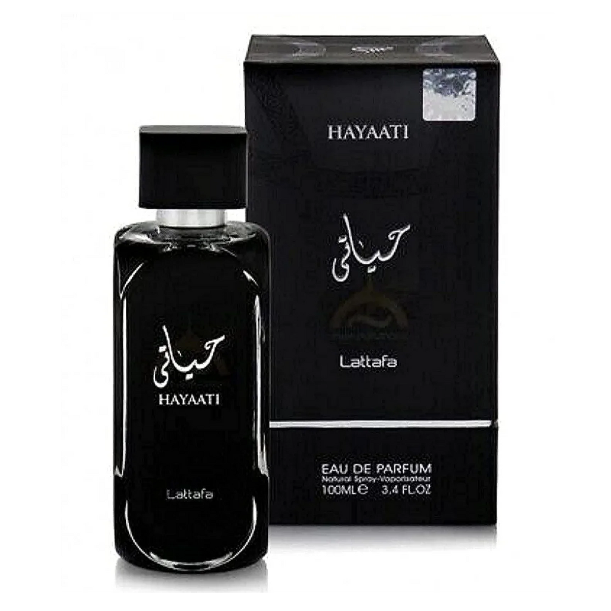 Lattafa Hayaati Black Long-Lasting Unisex Eau De Parfum Spray, 100ml - main view