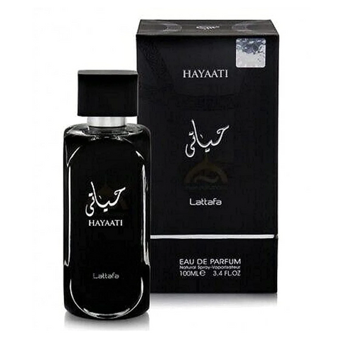 Lattafa Hayaati Black Long-Lasting Unisex Eau De Parfum Spray, 100ml - main view