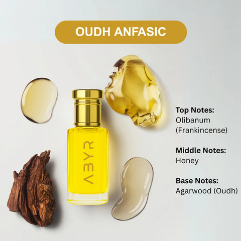 ABYR Oud Anfasic Attar – Alcohol-Free, Long-Lasting Pure Oudh Fragrance - 3ml view
