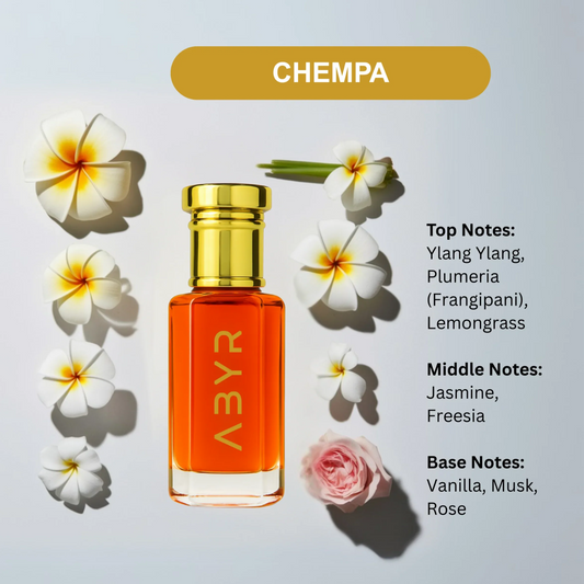 ABYR Chempa Attar – LongLasting & Alcohol-Free Floral Woody Fragrance - 12ml view