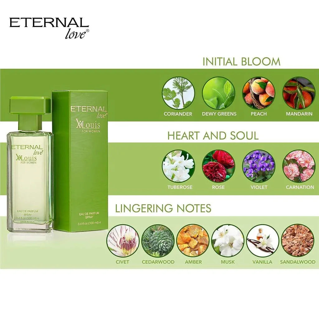 Eternal Love X'Louis Fresh Eau De Women's Perfume Spray, 100Ml - 100ml view