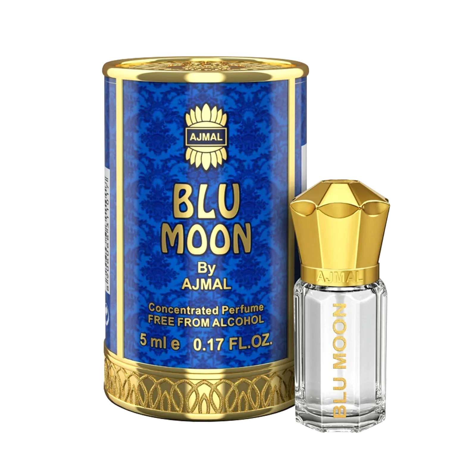AJMAL BLU MOON Non-Alcoholic Concentrated Long Lasting Attar For Women - 5 ML - view 3