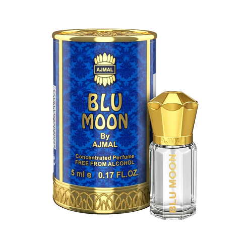 AJMAL BLU MOON Non-Alcoholic Concentrated Long Lasting Attar For Women - 5 ML - view 3