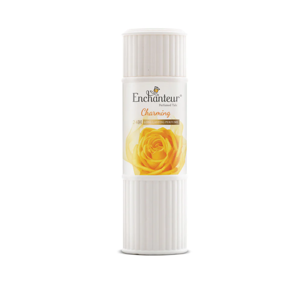 Enchanteur Charming Perfumed Talc 125g – Embrace the Citrus Floral Magic - main view