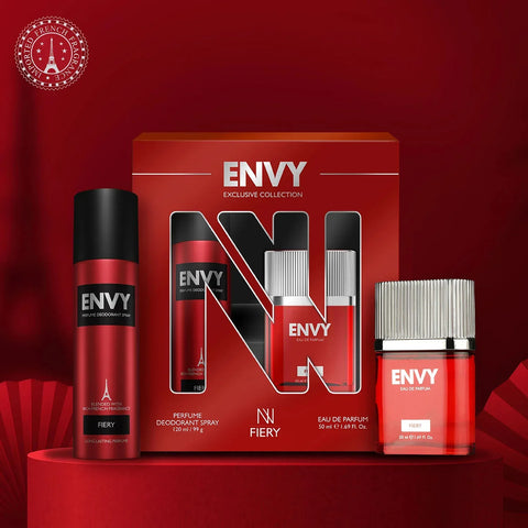 ENVY FIERY Gift Pack - Deodorant 120ML + Perfume 50ML Long Lasting Fragrance - main view