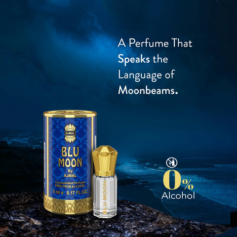 AJMAL BLU MOON Non-Alcoholic Concentrated Long Lasting Attar For Women - 5 ML - main view