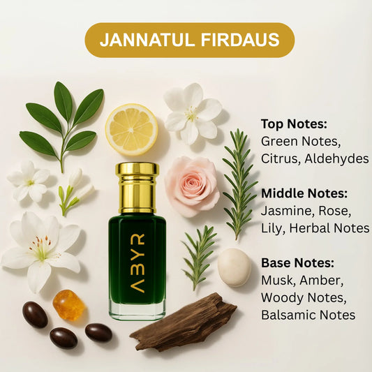 ABYR Jannatul Firdaus Attar – Alcohol-Free, Long-Lasting Fragrance - 3ml view