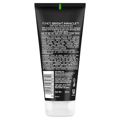 Pond's Pure Detox Anti Pollution Activated Charcoal Face Wash 200g - view 2