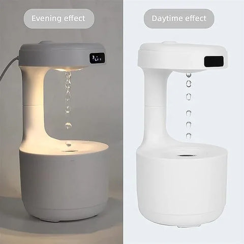 Anti-Gravity Air Humidifier with Clock – Levitating Water Drop Cool Mist Maker - view 3