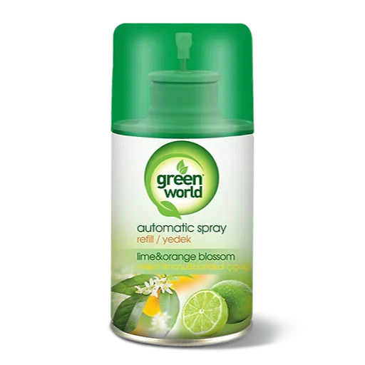 Green World Room Spray Automatic Refill Lime & Orange Blossom 250ml - main view