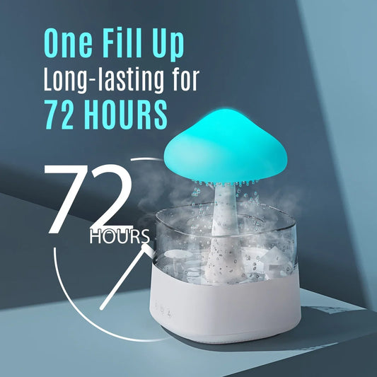 Rain Cloud Humidifier & Essential Oil Diffuser (450ml, White) - view 2