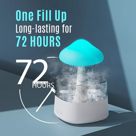 Rain Cloud Humidifier & Essential Oil Diffuser (450ml, White) - view 2