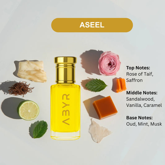 ABYR Aseel Attar – Long-Lasting & Alcohol-Free Oriental Fragrance for Men - 6ml view