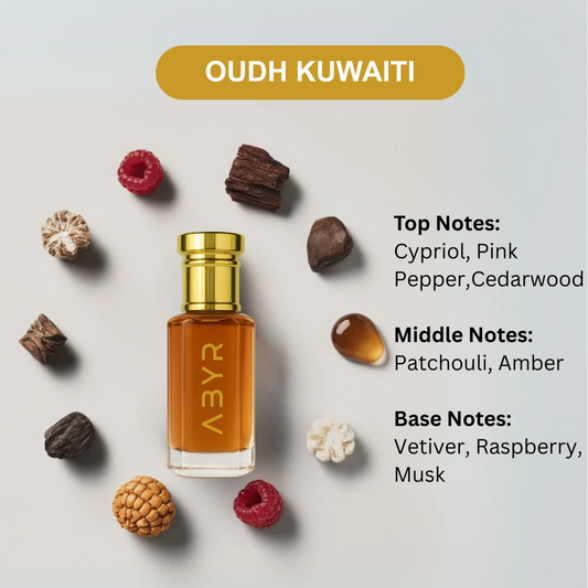ABYR Oudh Kuwaiti Attar – Long-Lasting & Alcohol-Free Pure Oudh Fragrance - 6ml view