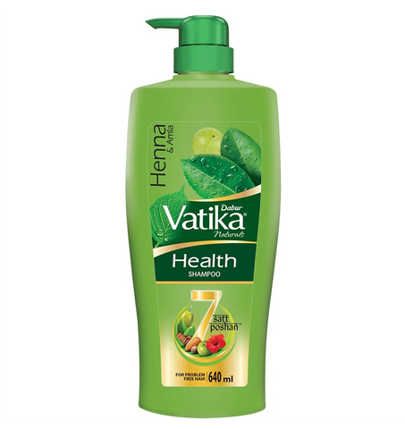 Dabur Vatika Health Shampoo - 640ml | Repairs Hair damage, Controls Frizz - main view