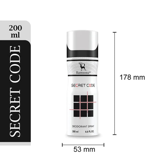 Ramsons Secret Code Gift Pack For Men 1 Eau De Parfum 100ML + 1 Deodorant 200ML - view 2