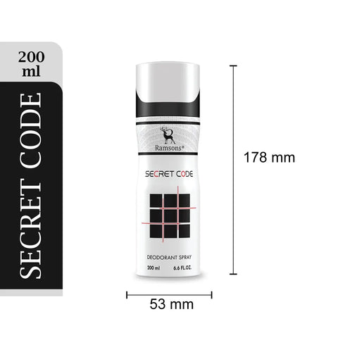 Ramsons Secret Code Gift Pack For Men 1 Eau De Parfum 100ML + 1 Deodorant 200ML - view 2