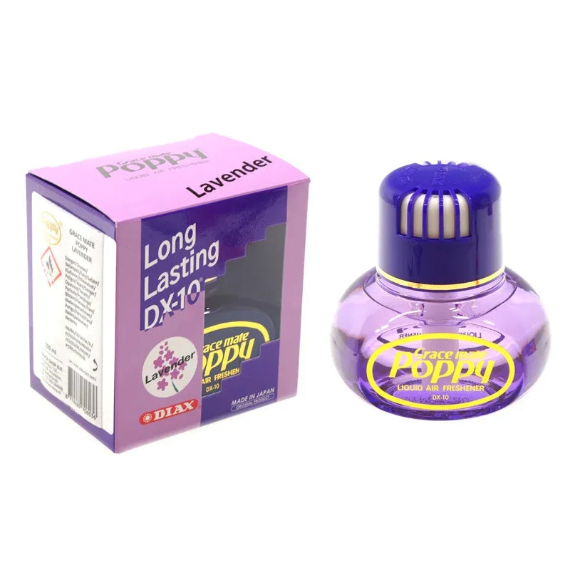 Grace Mate Poppy Lavender Liquid Car Air Freshener – 150ml | Diffuser Compatible - main view