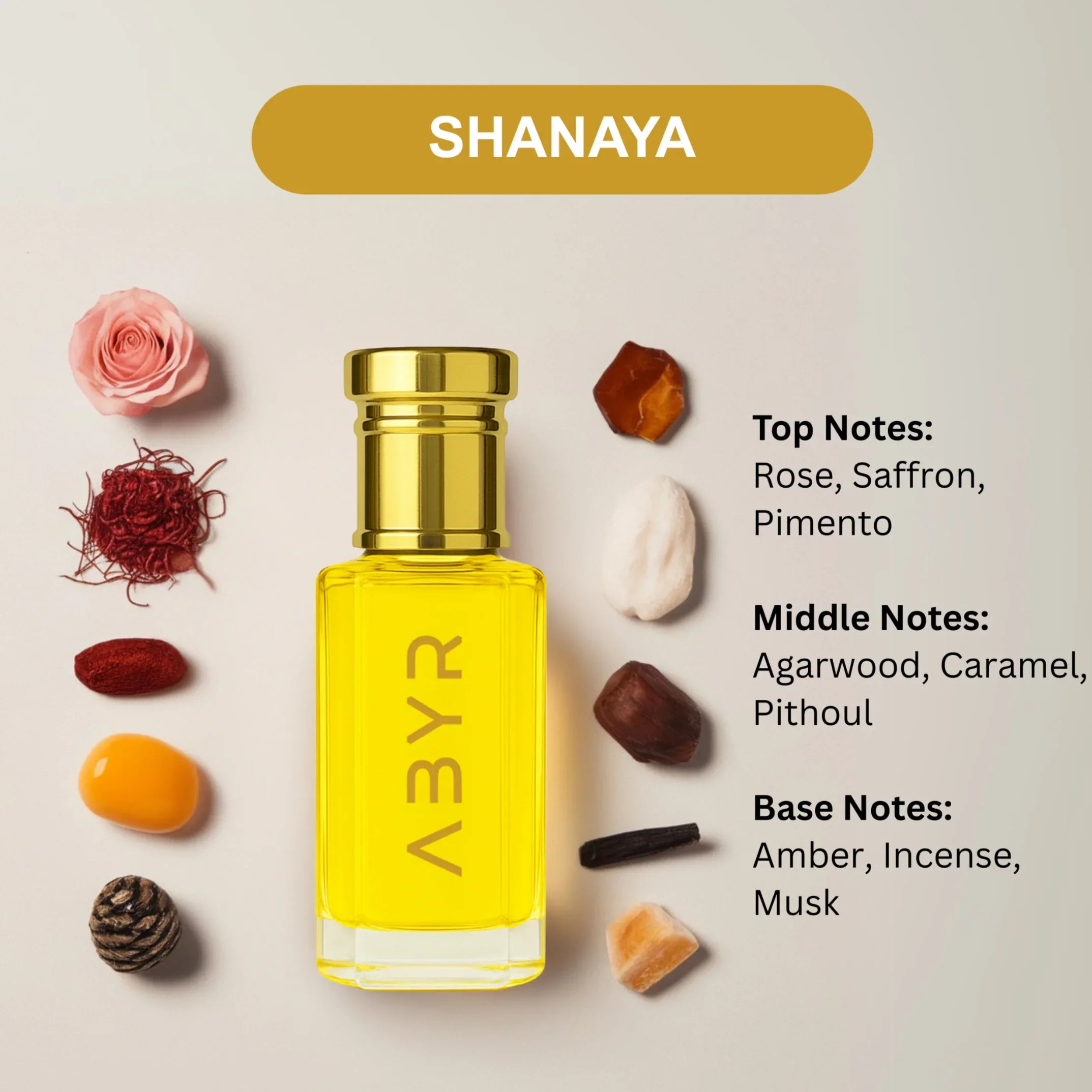 ABYR Shanaya Attar – Alcohol-Free Long-Lasting Floral & Musky Perfume Oil - 12ml view