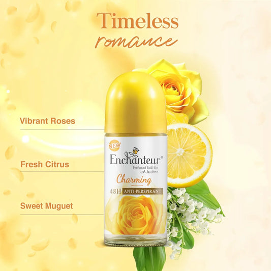 Enchanteur Charming Anti-Perspirant Deodorant Roll-On For Women | 48-Hours 50ml - view 2