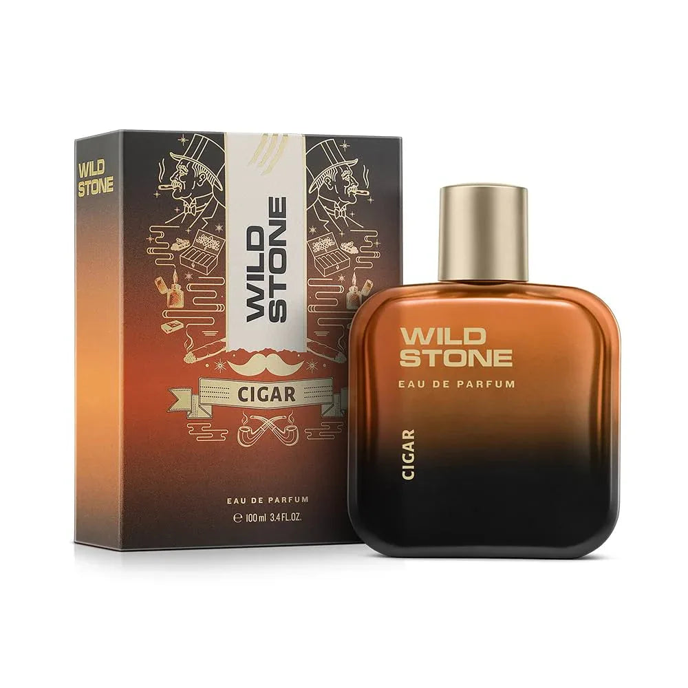 Wild Stone Cigar Eau De Parfum for Men, 100ml | Spicy and Woody Long-Lasting - main view