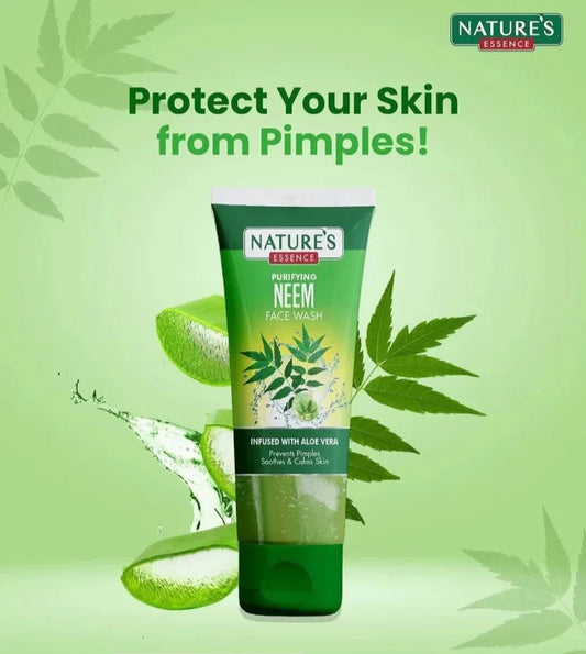 Purifying Neem face wash infused with alovera prevents pimples smooths skin 50gm - main view
