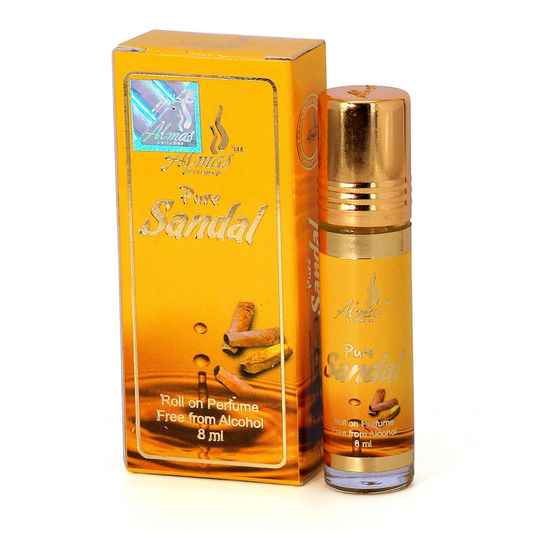 Almas SANDAL Pocket Roll On, 8ml PURE SANDAL (free from alcohol) - main view