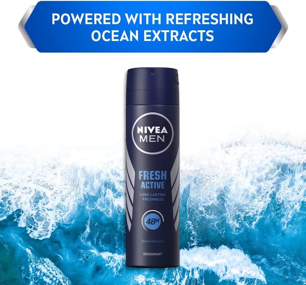 NIVEA MEN Fresh Active Original 48 Hours Deodorant, 150 ml - main view