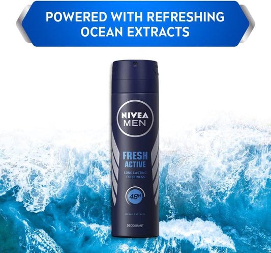 NIVEA MEN Fresh Active Original 48 Hours Deodorant, 150 ml - main view