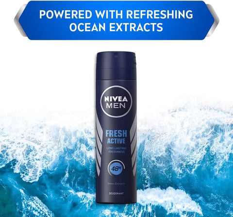 NIVEA MEN Fresh Active Original 48 Hours Deodorant, 150 ml - main view