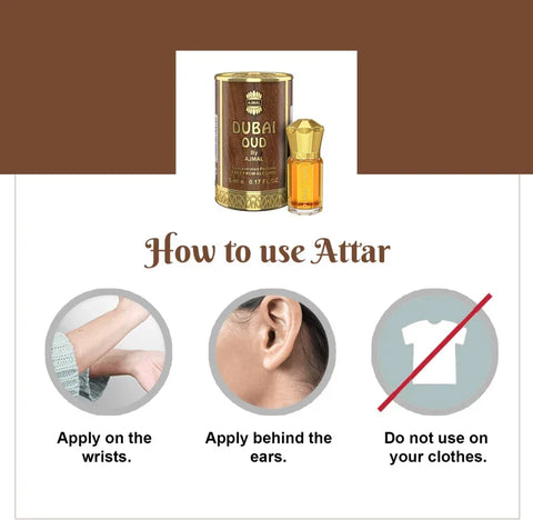 AJMAL DUBAI OUD Non-Alcoholic Concentrated Perfume LongLasting Attar Unisex-5 ML - view 4