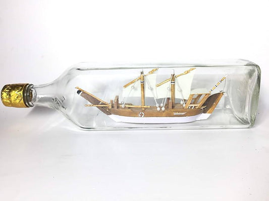Toybo Brand Traditional Kerala Uru Model in a Bottle | Great collectable Gift - main view
