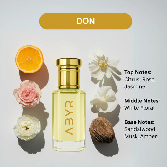 ABYR Don Attar – Alcohol-Free, Long-Lasting Oriental Woody Fragrance for Men - 12ml view