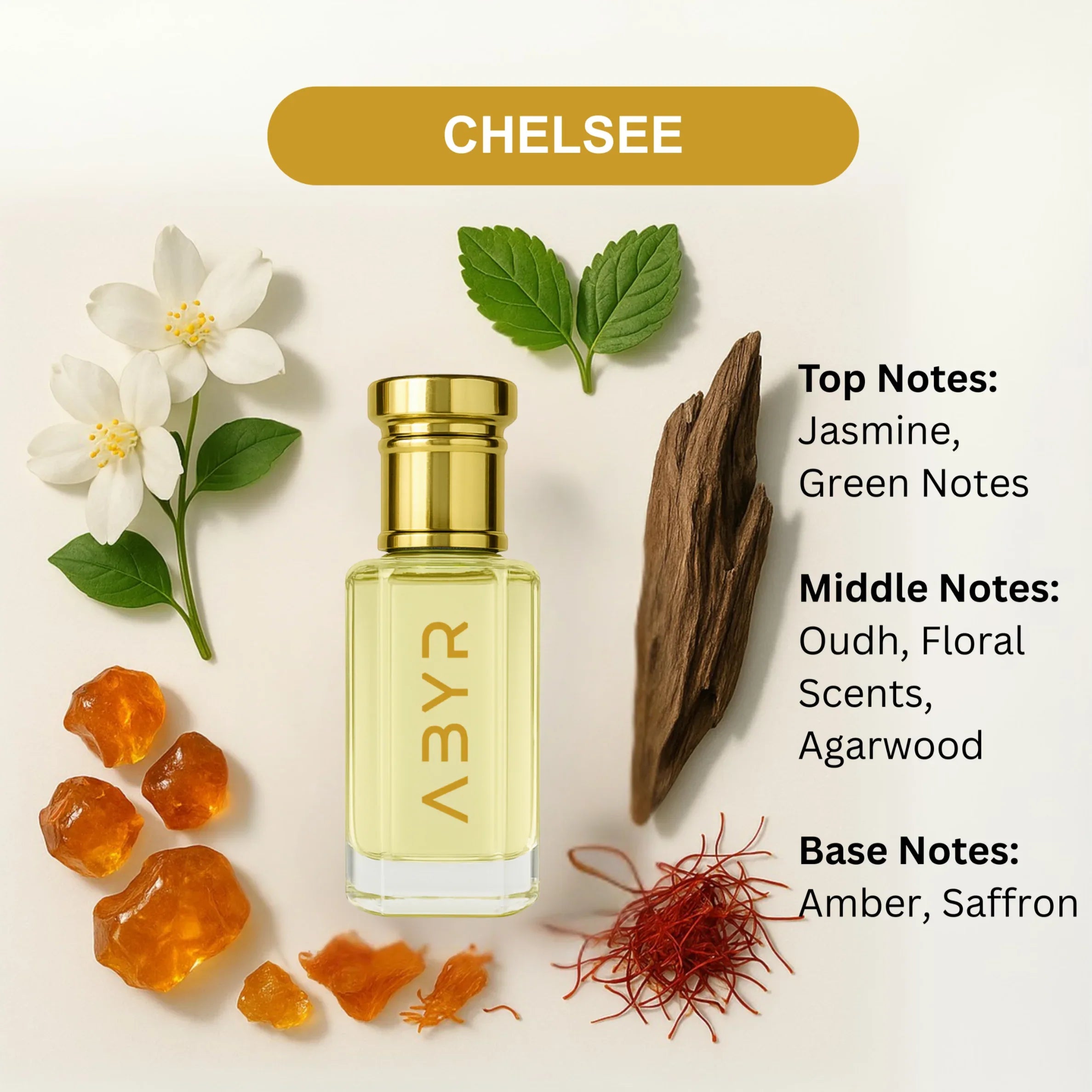 ABYR Chelsee Attar – Long-Lasting Alcohol-Free Floral Attar - 6ml view