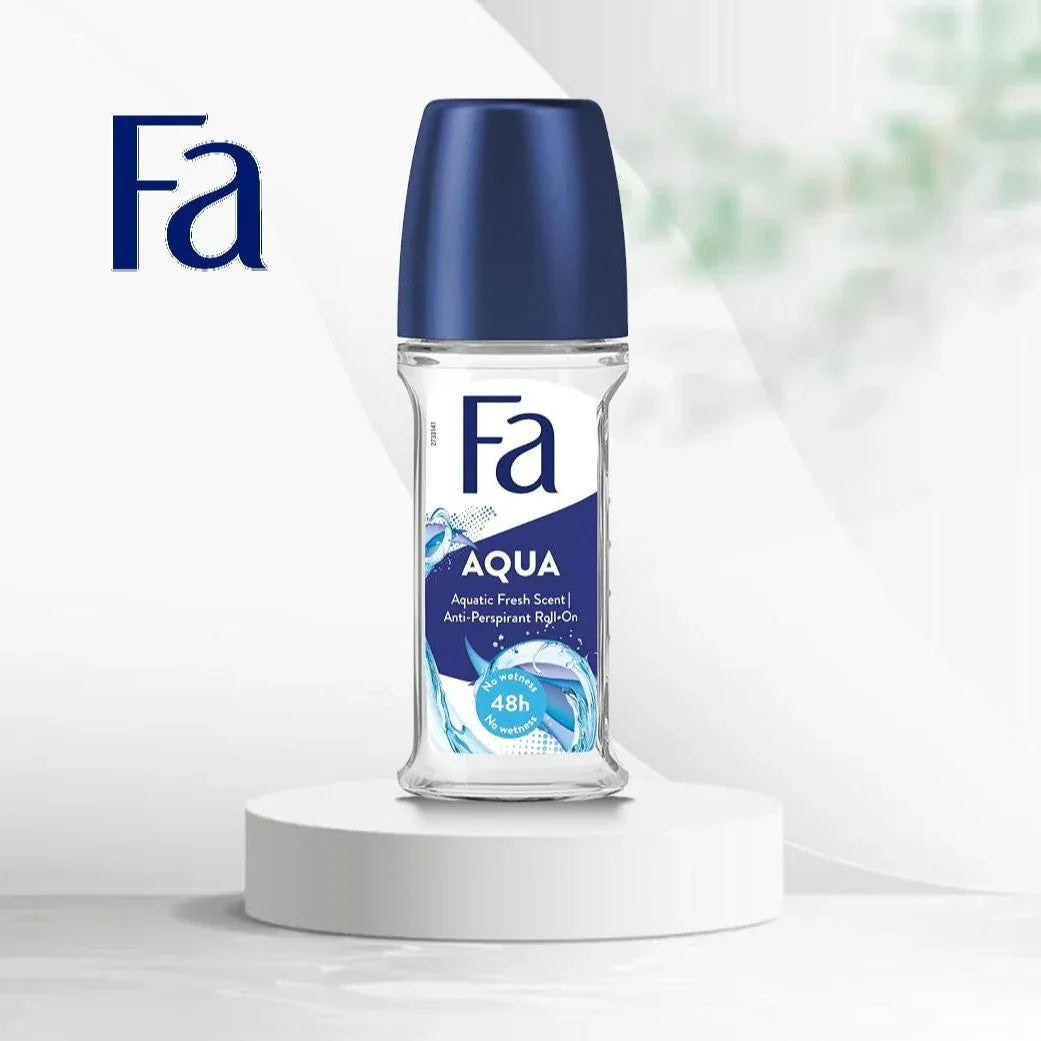FA Men Aqua Aquatic Fresh Deodorant Roll On-50ml - main view